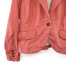 Proenza Schouler Womens Blazer One Button Jacket Casual Office Coral Pink Size S