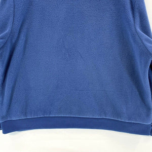 Alia Women's Layered Fleece Sweater Christmas Tree Stitching Blue Size L