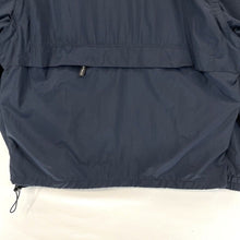 North End Men's Windbreaker Jacket Zip Up Beaver Stitching Navy Blue Size XL