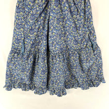 Universal Thread Women's Flowy Dress Floral Ruffle Criss Cross Blue Size XS