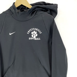 Nike Dri Fit Men's Hoodie Softball 11 Fayetteville Bulldog Sports Black Size L