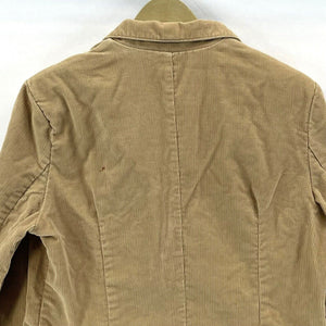 Wrangler Women's Corduroy Blazer Ribbed Jacket Made USA Vtg Camel Tan Size S