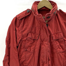 Eddie Bauer Women's Light Jacket Cinch Waist Packable Hood Outdoor Red Size M