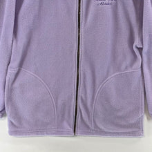 Tipsy Women's Fleece Zip Jacket Alaska Denali Park Vtg Made USA Purple Size L