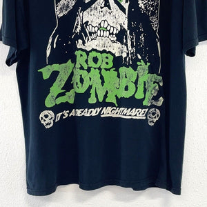 Gildan Rob Zombie Graphic Tee Shirt It's A Deadly Nightmare! Vintage Y2K Size XL