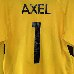 Men's Soccer Goalie Jersey 1 Axel Padded Chest Elbows Lightweight Yellow Size M