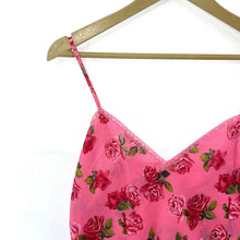 Vintage Rose Floral Tank Top Pink M