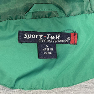 Sport Tek Women's Half Zip Windbreaker Hoodie SW Lacrosse Sports Green Size L