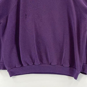 Hanes Her Way Women's Vtg Sweatshirt Quilt Wreath Cottage Core Purple Size L