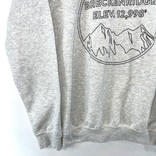 Gildan Women's Cozy Graphic Sweatshirt Breckenridge CO Mountain Gray Size S