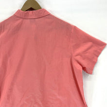 Sue Scott Women's Button Up Blouse Pleated Lightweight Sheer Pink Size 18W