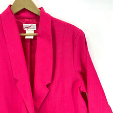 GW Division of Graff Women's Blazer One Button Pockets Made USA Vtg Pink Size 14