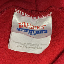 Hanes Men's Hoodie Sweater Ramay Pride Runs Deep Indians Sports Red Size XL