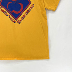 Gildan Men's Graphic T Shirt I Teach Whats Your Superpower Apple Yellow Size M