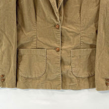 Wrangler Women's Corduroy Blazer Ribbed Jacket Made USA Vtg Camel Tan Size S