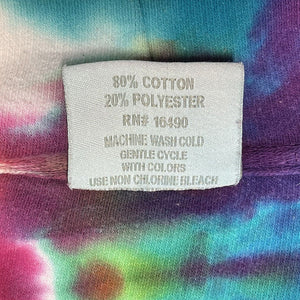 Retro Vision Women's Tie Dye Hoodie Fudge Smiley Face Mackinac Island Size S