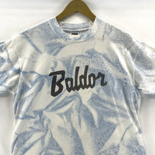 Fruit of Loom Best Men's Graphic T Shirt Baldor Music Splatter Paint Blue Size L