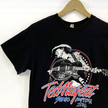 Alstyle Men's Graphic T Shirt Ted Nugent Sonic Baptizm 2016 Tour Black Size M