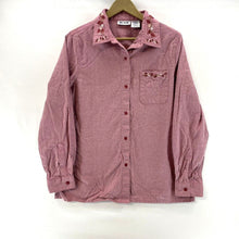 Blair Women's Floral Stitch Y2K Shirt Pink Size L