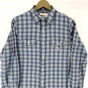 Ralph Lauren Denim & Supply Men's Button Up Shirt Plaid Flannel Blue Size M