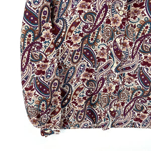 Elegant Paisley Pattern Blouse S