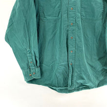 Vintage Men's Button Down Shirt Outdoor Workwear Faded Green Size 2XLT