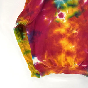 Retro Vision Women's Tie Dye Hoodie Fudge Smiley Face Mackinac Island Size S