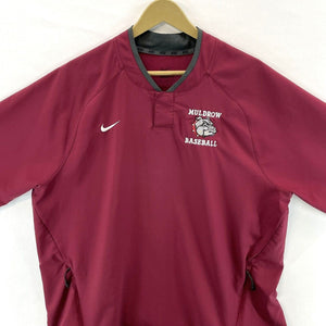 Nike Dri Fit Men's Coaches Jacket Muldrow Baseball Bulldog Maroon Red Size XL