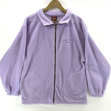 Tipsy Women's Fleece Zip Jacket Alaska Denali Park Vtg Made USA Purple Size L