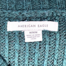 American Eagle Women's Knit Sweater Soft Pastel Striped Blue Green Pink Size M