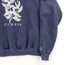 Champion Eco Women's Camber Sweatshirt Plant Leaf Graphic Cozy Soft Blue Size M