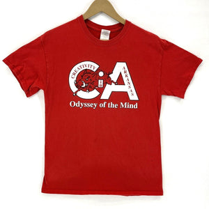 Gildan Men's T Shirt Odyssey Of Mind Creativity Arkansas Razorback Red Size M