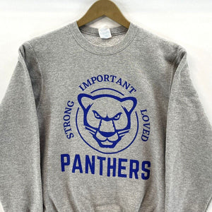 Port Co Women's Crewneck Sweatshirt Panthers Sports Gray Size Youth L Adult XS