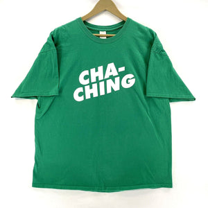 Gildan Men's Graphic T Shirt Cha Ching Deposit Money Souvenir Green Size 2XL