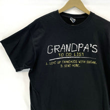 Worlds Greatest Dad Men's T Shirt Grandpa To Do List Funny Souvenir Black Size L