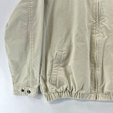 Class Club Women's Light Jacket Blank Zip Up Pockets Canvas Beige Size XL