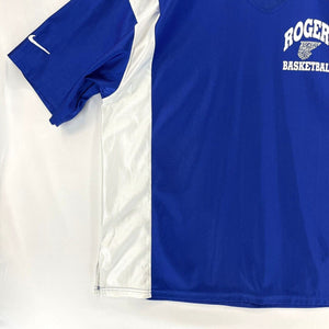 Nike Mens Basketball Jersey Rogers Mountaineers Team Sport Made USA Blue Size XL