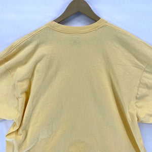 Pluma Women's Cropped T Shirt Gail Family Florist Stitching Yellow Size 2XL