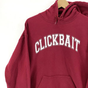 Gildan Men's Hoodie Clickbait Internet Computer College Fun Souvenir Red Size M