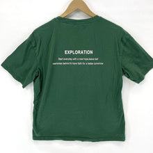 Men's Soft Graphic T Shirt Exploration Hopeful Quote Outdoor Green Size M