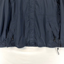 North End Men's Windbreaker Jacket Zip Up Beaver Stitching Navy Blue Size XL