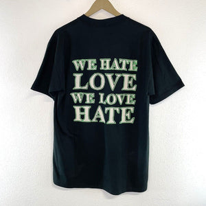 Jerzees Vtg Marilyn Manson T Shirt We Hate Love We Love Hate Made in USA Size L