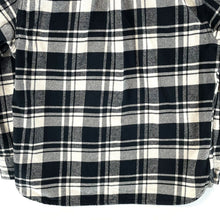 Jachs Men's Plaid Button Up Shirt Heritage Flannel Outdoor Black White Size L