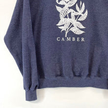 Champion Eco Women's Camber Sweatshirt Plant Leaf Graphic Cozy Soft Blue Size M