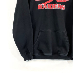 GTM Men's Hoodie Athletic Sweater Red Raiders Sport Arrow Oversized Black Size M