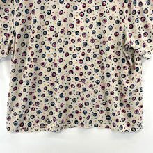 Kathie Lee Women's Polka Dot Blouse Sheer Flowy Office Vtg Beige Size XL