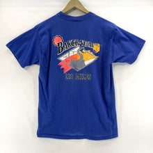 Russell Men's T Shirt Cup Relay Baker to Vegas 120 Mile Vtg Made USA Blue Size L