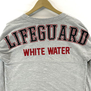 Lifeguard Official Women's Souvenir Shirt Long Sleeve White Water Gray Size S