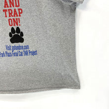 Gildan Women's T Shirt Feral Cat Project Keep Calm Trap On Souvenir Gray Size L