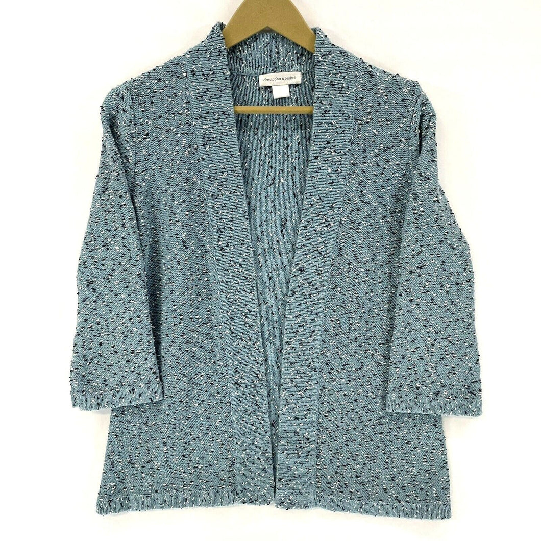 ChristopherBanks Women's Cozy Knit Cardigan Blue Size S